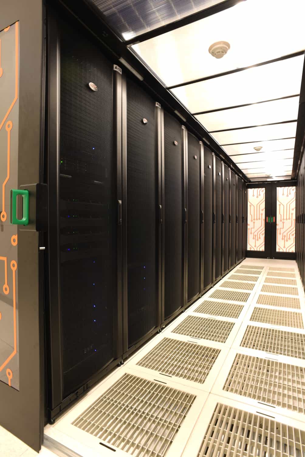 GOSB TOWER DATA CENTER (GOSB KULE) - Racks Front View - Cold Aisle